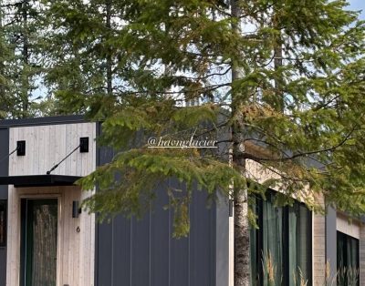 Modern cabin micro-resort in Whitefish Montana, close to Glacier National Park