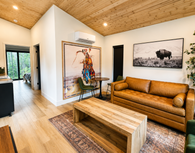 Modern cabin micro-resort in Whitefish Montana, close to Glacier National Park